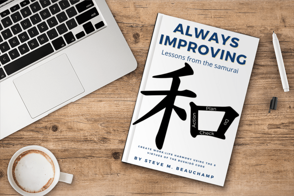 Laptop with book and coffee